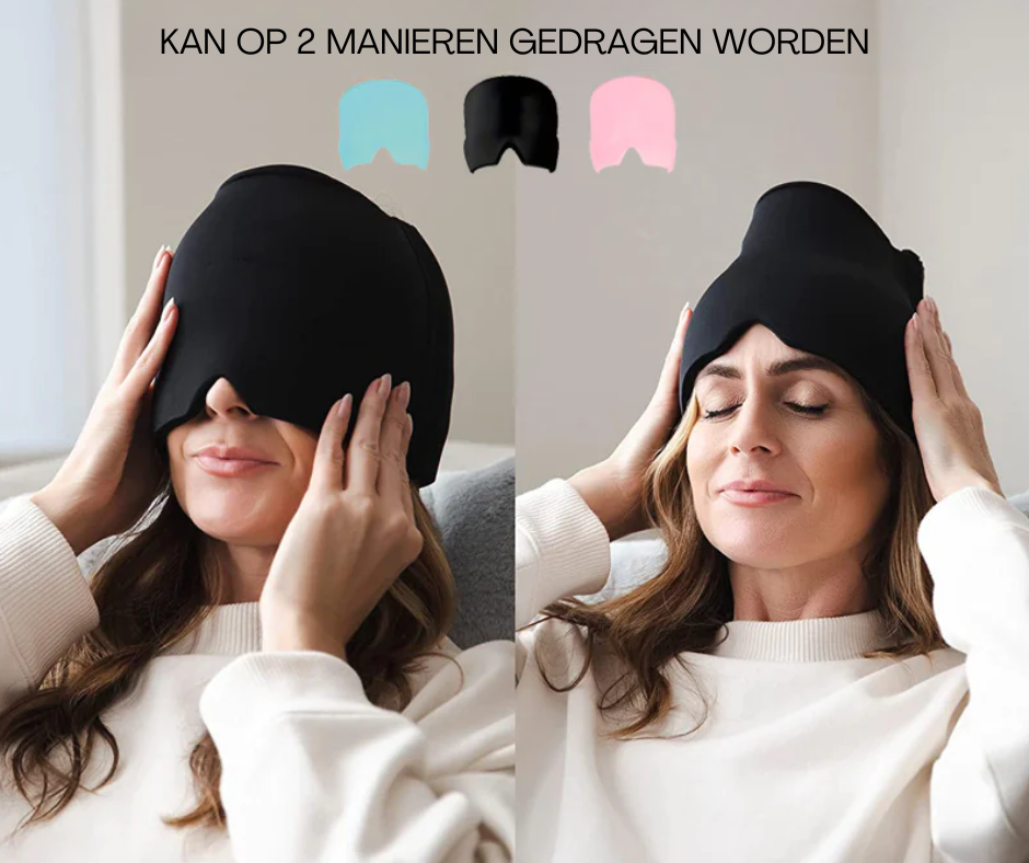 Migraine Masker – Directe Verlichting bij Hoofdpijn & Migraine | Koud & Warm Gebruik